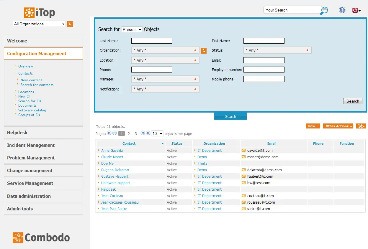 Web aracını veya web uygulamasını indirin - ITSM CMDB OpenSource