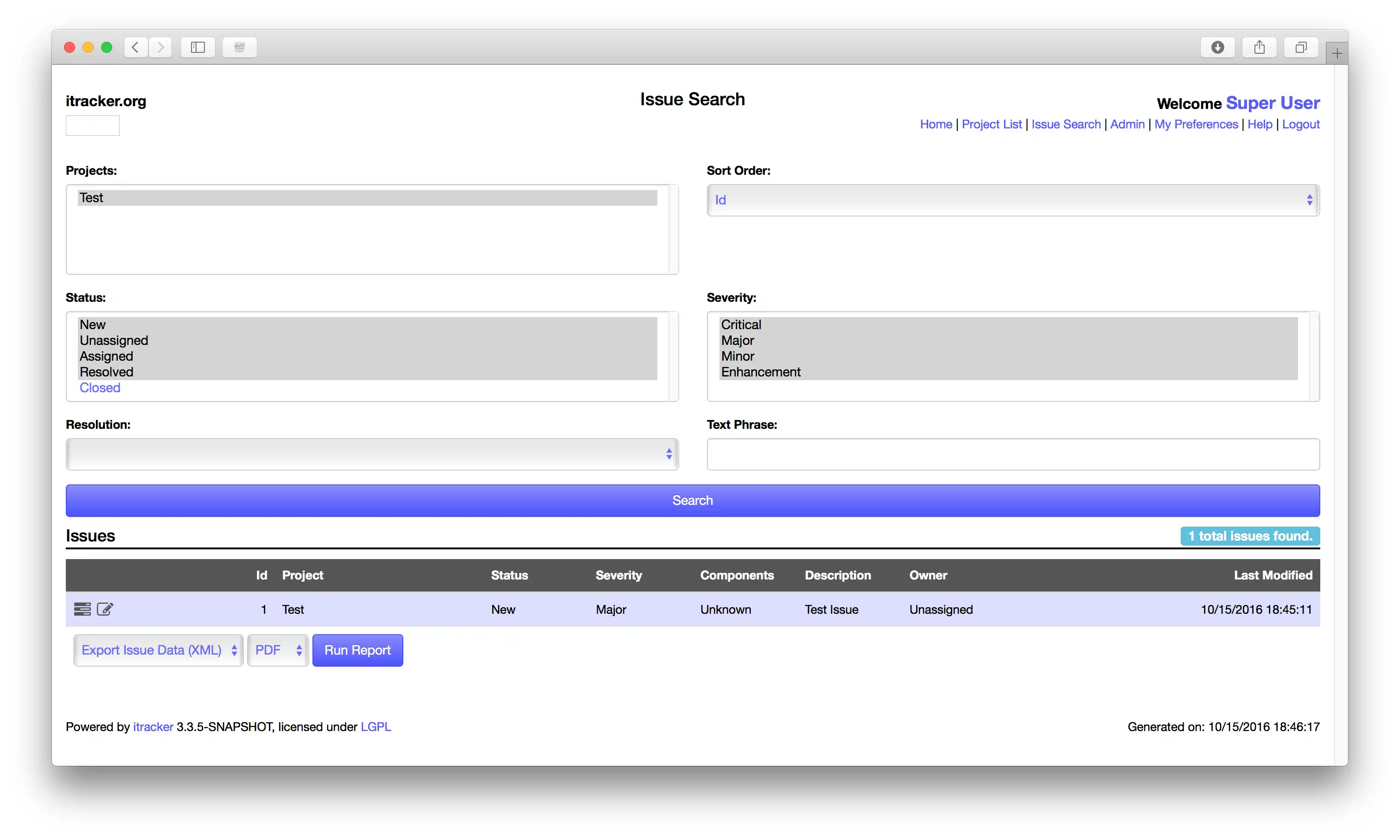 Télécharger l'outil Web ou l'application Web itracker