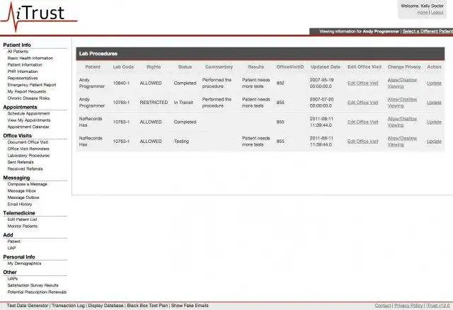 Télécharger l'outil Web ou l'application Web iTrust