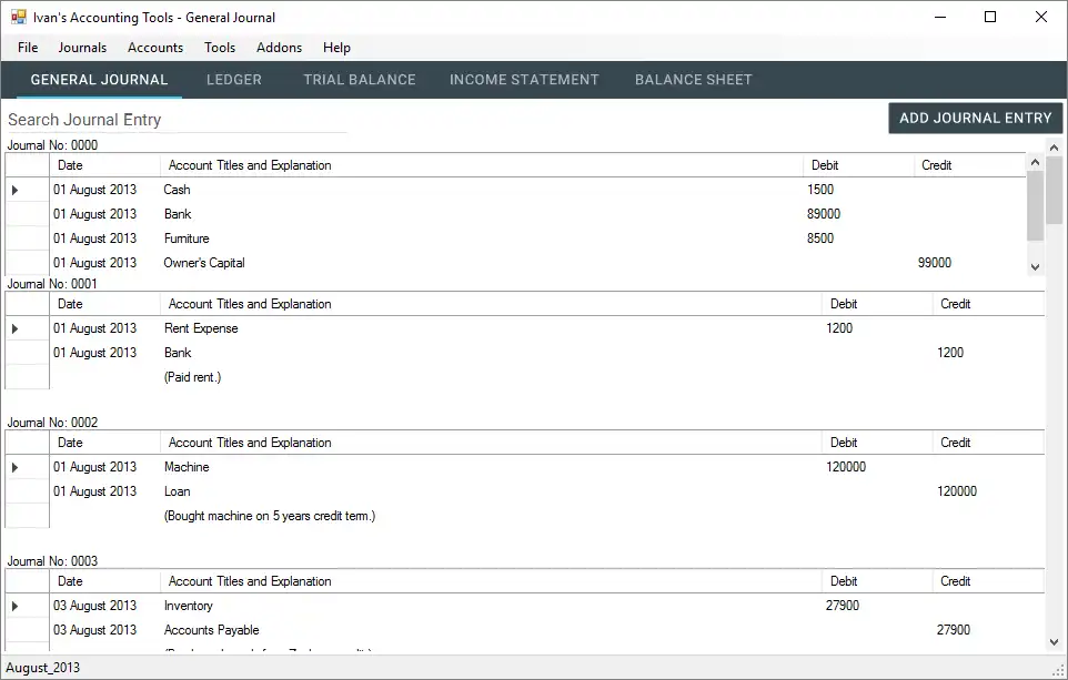 Muat turun alat web atau aplikasi web Ivans Accounting Tools