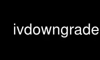 Run ivdowngrade in OnWorks free hosting provider over Ubuntu Online, Fedora Online, Windows online emulator or MAC OS online emulator