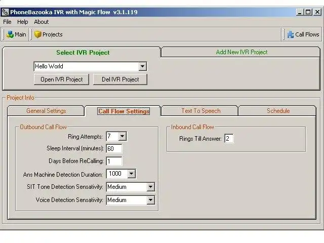 Download web tool or web app IVR with Magic Flow