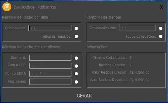 Download web tool or web app IwaRecibos