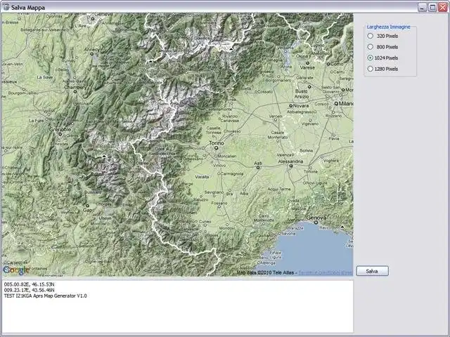 웹 도구 또는 웹 앱 IZ1KGA APRS Map GEnerator 다운로드