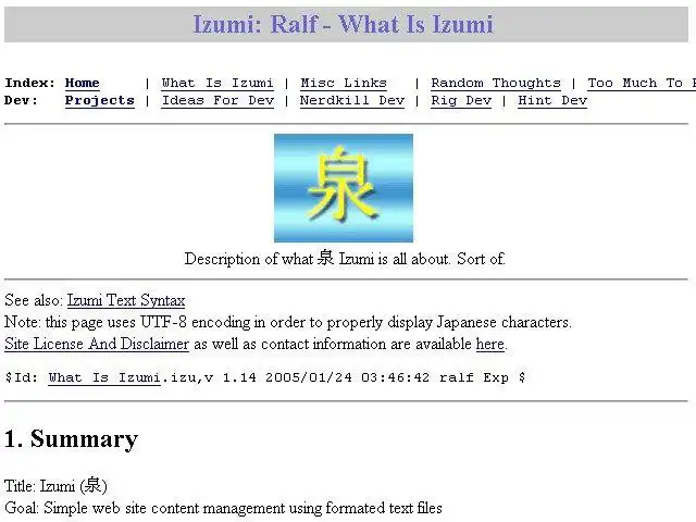 Download web tool or web app Izumi