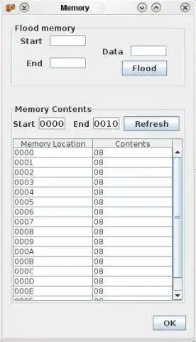 ดาวน์โหลดเครื่องมือเว็บหรือเว็บแอป j8085sim - โปรแกรมจำลอง 8085 ใน Java!