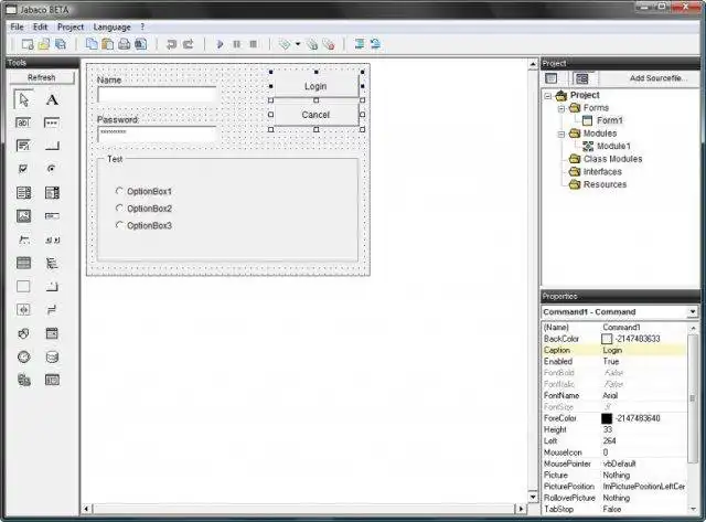 قم بتنزيل أداة الويب أو تطبيق الويب Jabaco Framework