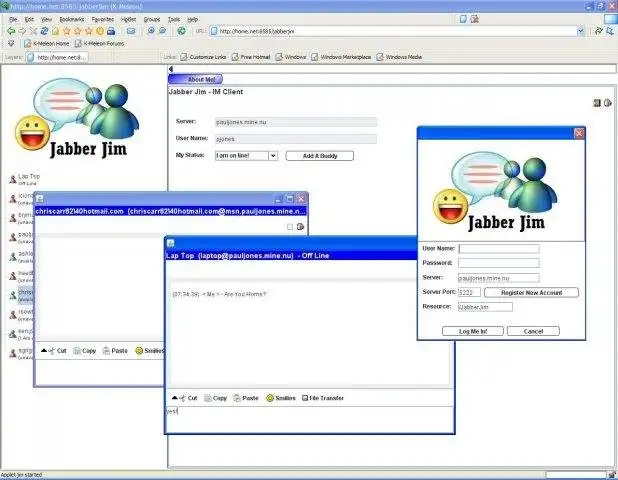 Download web tool or web app Jabber JIM - Java Instant Messenger