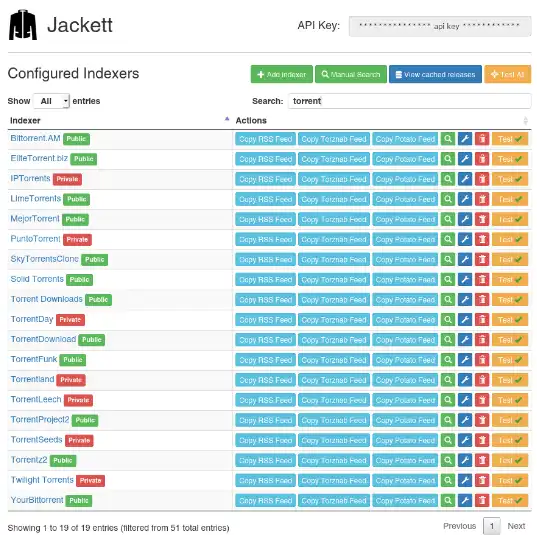 Muat turun alat web atau aplikasi web Jackett