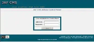 Download web tool or web app JAF CMS
