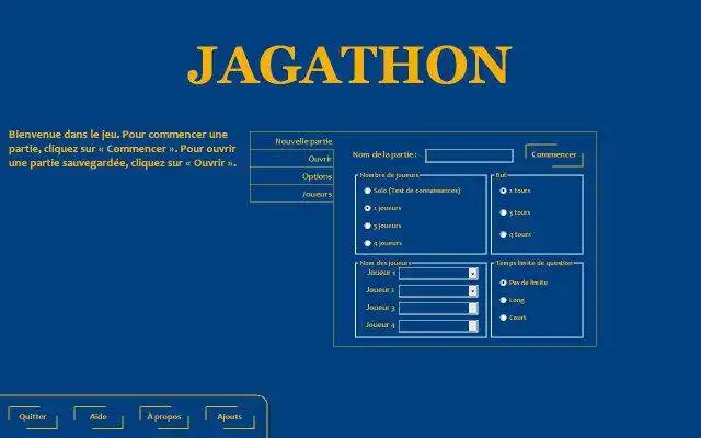 Scarica lo strumento Web o l'app Web Jagathon per l'esecuzione in Linux online