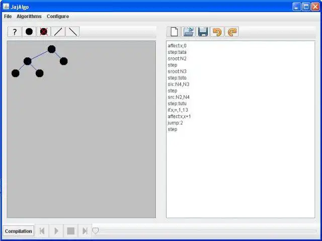 Download web tool or web app JAJALGO to run in Windows online over Linux online