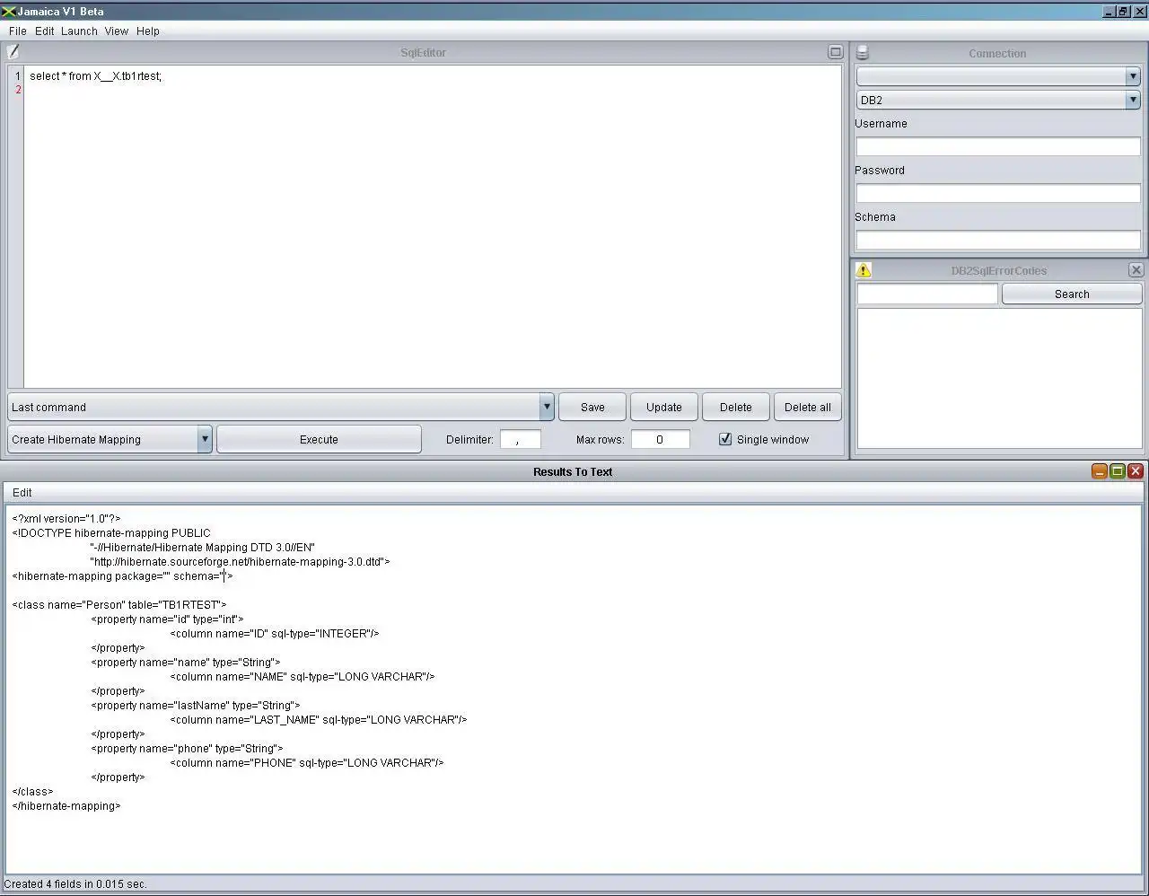 Download web tool or web app JamaicaSql