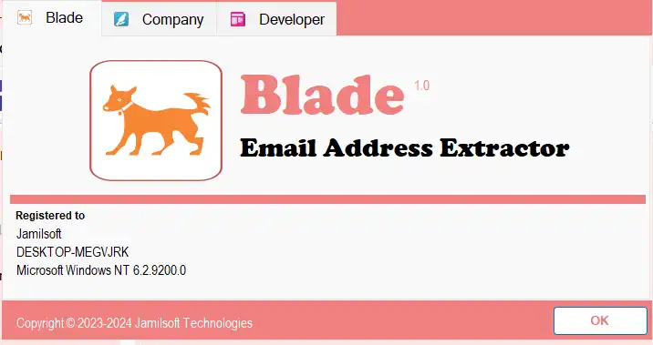 ডাউনলোড ওয়েব টুল বা ওয়েব অ্যাপ Jamilsoft Blade Email Extractor