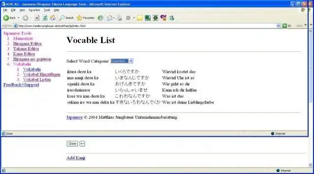 Descargar herramienta web o aplicación web Herramientas japonesas