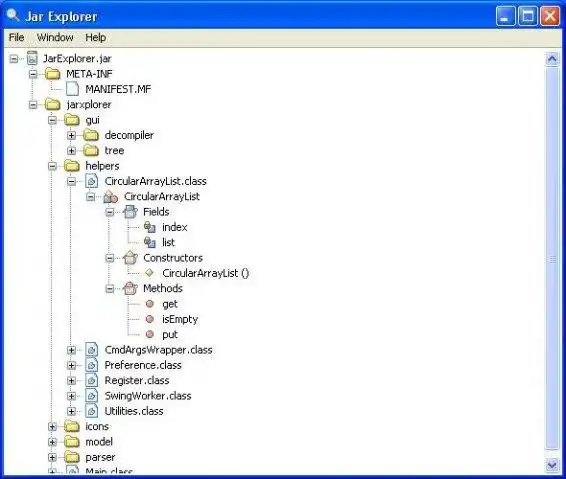 Télécharger l'outil Web ou l'application Web Jar Explorer