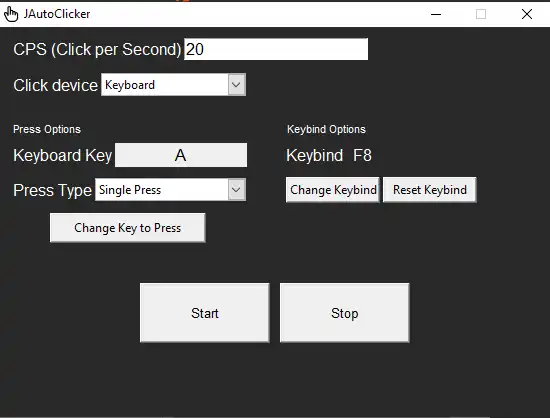 Download web tool or web app JAutoClicker