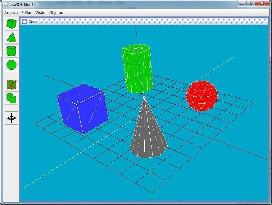 Загрузите веб-инструмент или веб-приложение Java 3D Editor