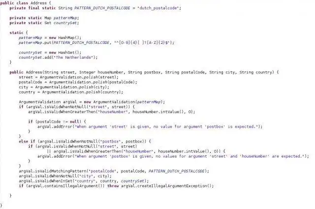 Download web tool or web app Java Argument Validation