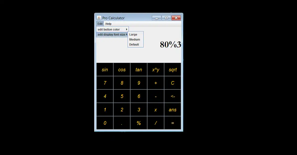 Download web tool or web app Java Calculator