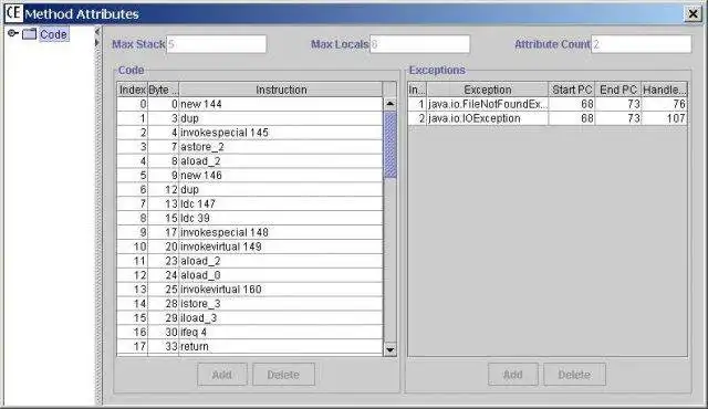 Scarica lo strumento web o l'app web Java Class File Editor