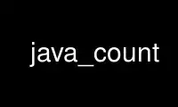 Run java_count in OnWorks free hosting provider over Ubuntu Online, Fedora Online, Windows online emulator or MAC OS online emulator