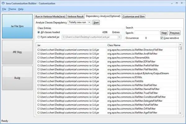 Download web tool or web app Java Customization Builder