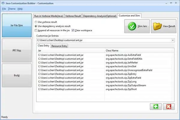 Download web tool or web app Java Customization Builder