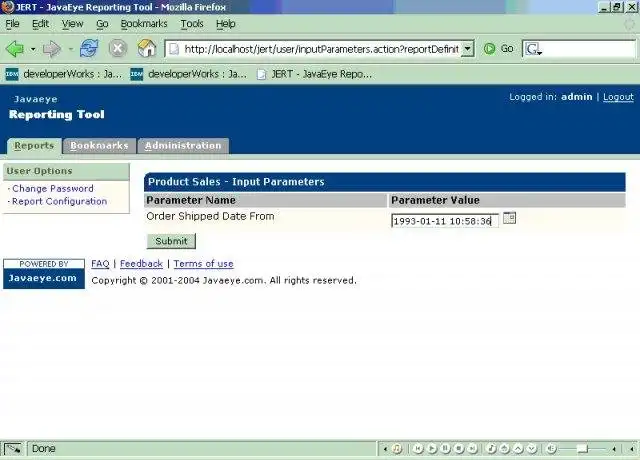 Descargue la herramienta web o la aplicación web JavaEye Reporting Tool