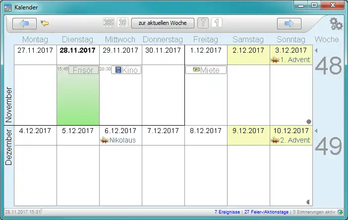 Download web tool or web app Java-Kalender