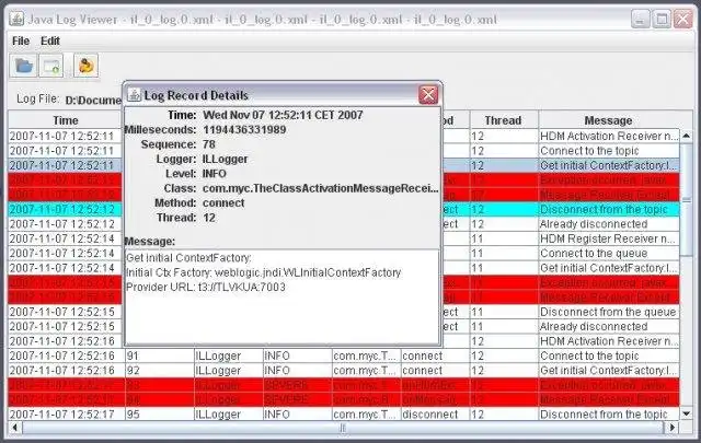 Download web tool or web app Java Log Viewer