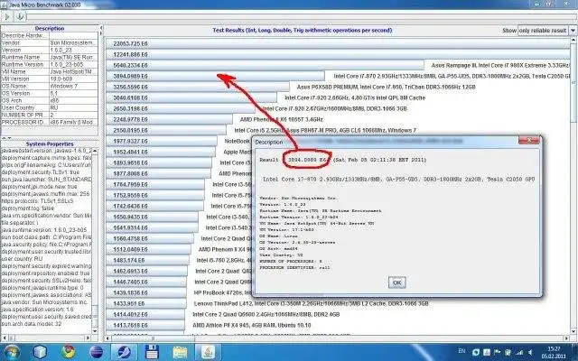 Download web tool or web app Java Micro Benchmark (Desktop/Server)