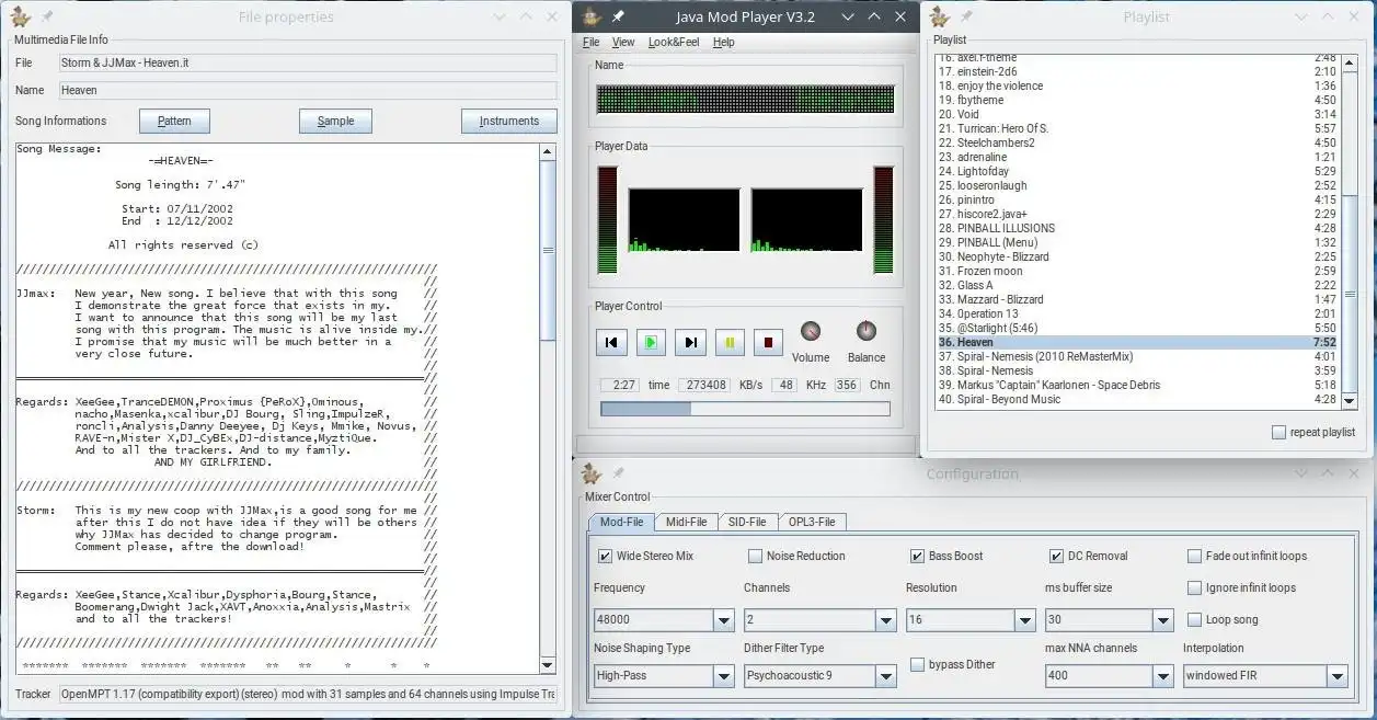 Descărcați instrumentul web sau aplicația web JavaMod - The Java Mod Player