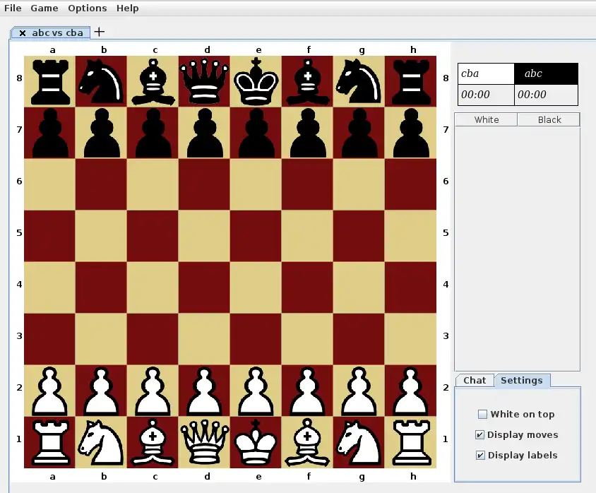 Unduh alat web atau aplikasi web Java Open Chess