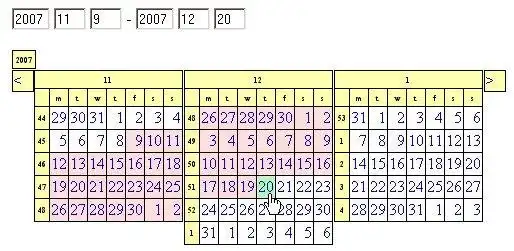 Download web tool or web app Javascript date range picker