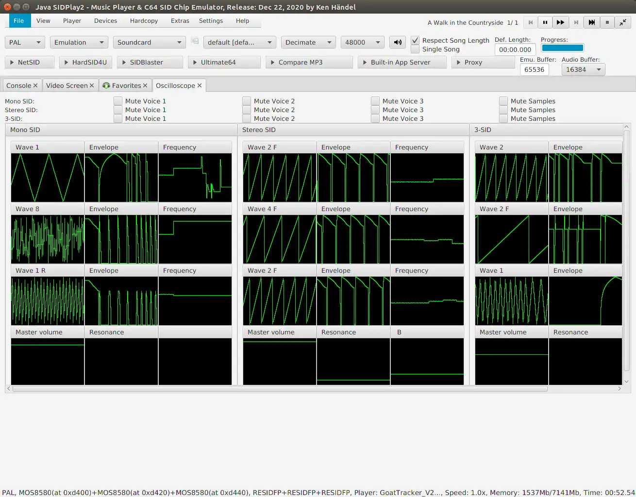 Baixe a ferramenta da web ou o aplicativo da web Java SID Player Music Library V2