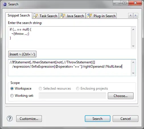Download web tool or web app Java Snippet Search