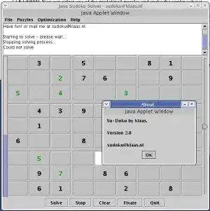 Download webtool of webapp Java + Sudoku = Judoku om online in Linux te draaien