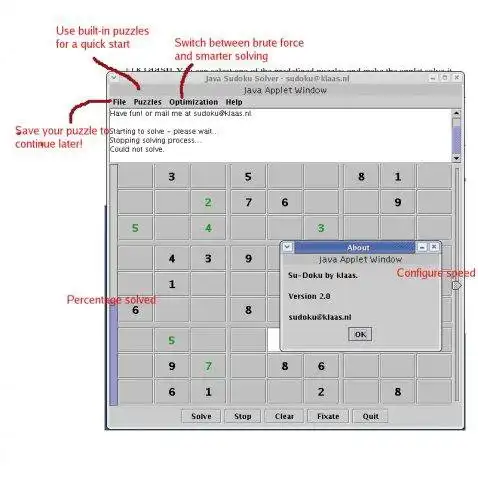 Download web tool or web app Java + Sudoku = Judoku to run in Windows online over Linux online