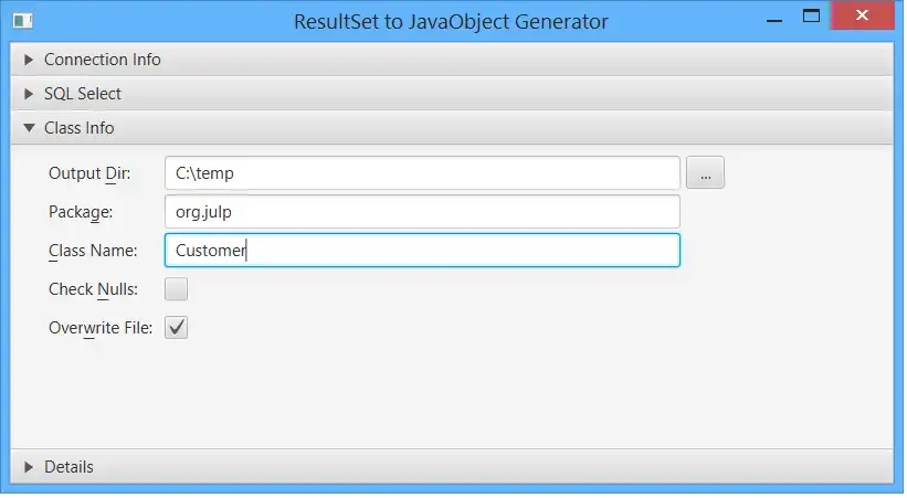 웹 도구 또는 웹 앱 다운로드 Java Ultra-Lite Persistence(JULP)