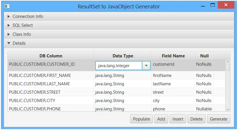 Download web tool or web app Java Ultra-Lite Persistence (JULP)