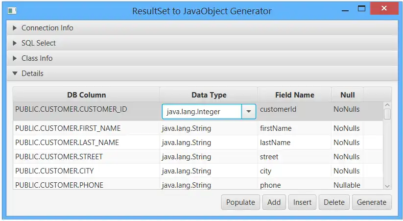 웹 도구 또는 웹 앱 다운로드 Java Ultra-Lite Persistence(JULP)