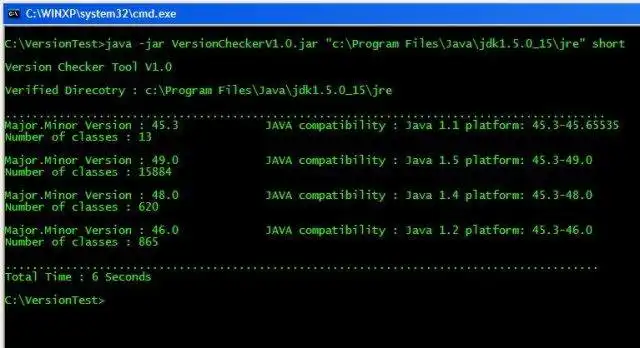 Download web tool or web app Java Version Checker