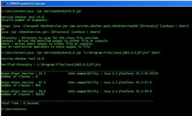 Download web tool or web app Java Version Checker