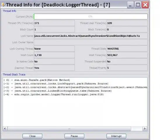 Download de webtool of webapp Java VM Probe