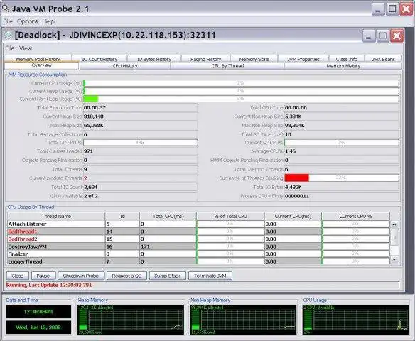 Mag-download ng web tool o web app na Java VM Probe