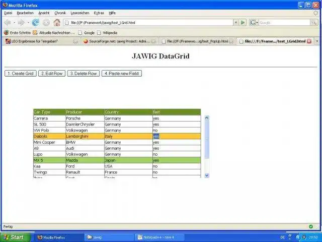 Download web tool or web app JAWIG