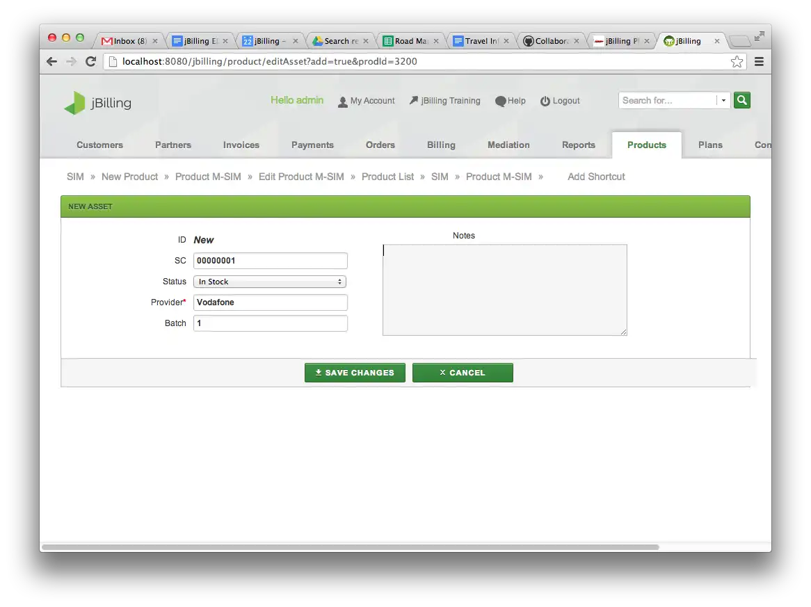 Download web tool or web app jBilling