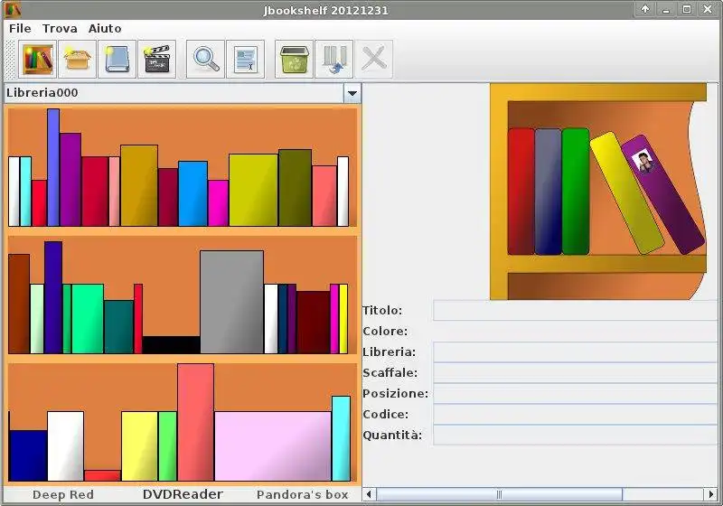 Scarica lo strumento Web o l'app Web Jbookshelf per l'esecuzione in Windows online su Linux online