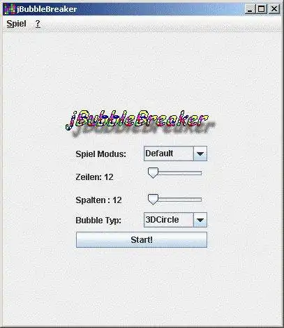 Download webtool of web-app jBubbleBreaker